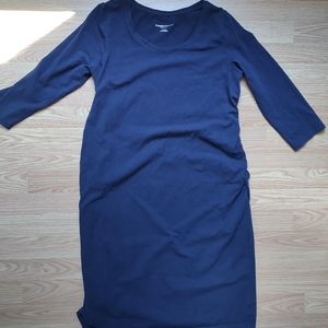 Liz Lange maternity navy blue dress